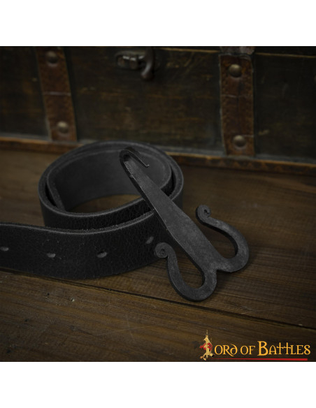 Medieval iron hook buckle for belts