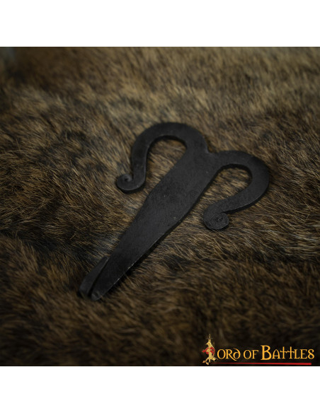 Medieval iron hook buckle for belts