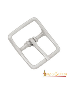 Medieval steel buckle for small straps