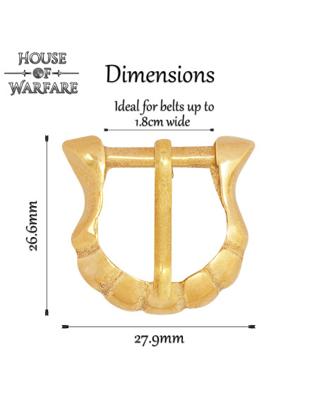 Medieval Brass Armor Buckle (26.6 x...