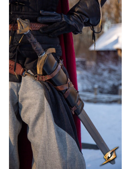 LARP sword baldric, synthetic leather
