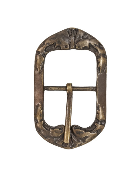 Medieval buckle in antique brass...