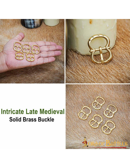 Pack of 5 small medieval brass...
