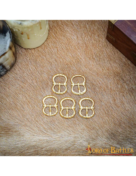 Pack of 5 small medieval brass...