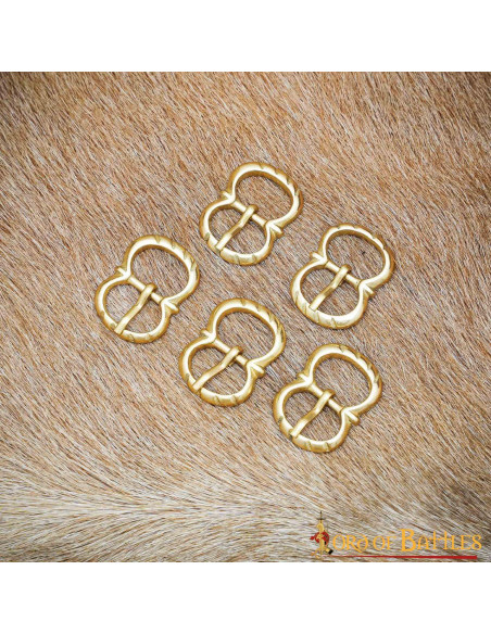 Pack of 5 small medieval brass...