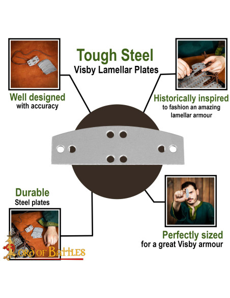 Pack of 100 steel plates for Visby...