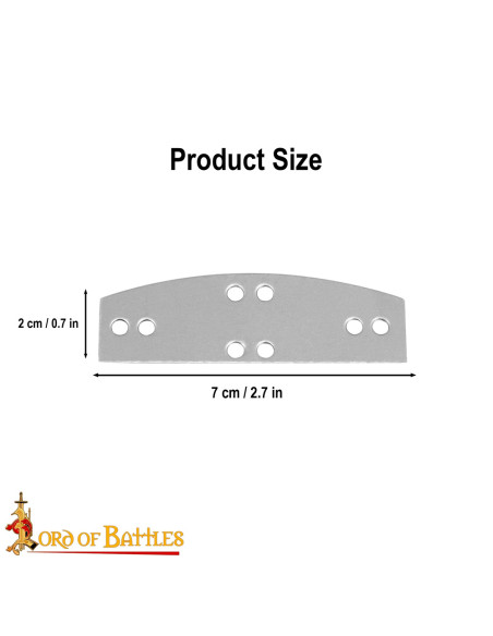 Pack of 100 steel plates for Visby...