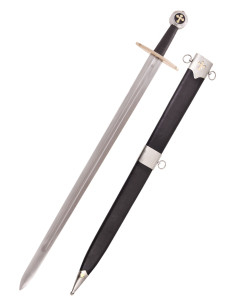 Knights Templar sword with scabbard