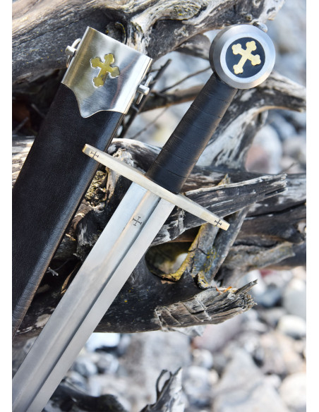 Knights Templar sword with scabbard
