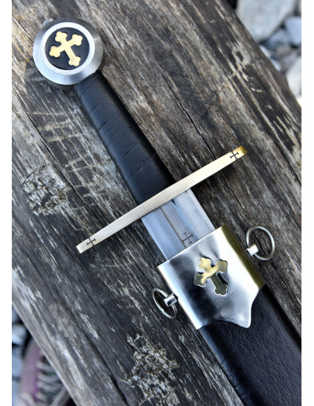 Knights Templar sword with scabbard