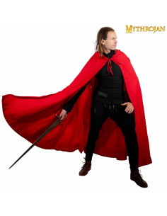 Medieval Knight Adventurer children's cape, red canvas