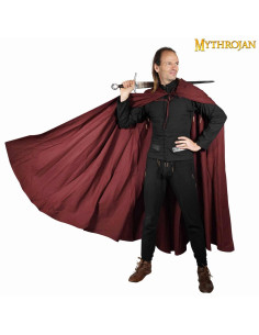 Medieval Knight Adventurer children's cape, brown canvas