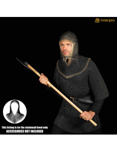 Executioner chain mail edges in brass, blackened finish -... 2