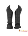 Medieval Fantasy bracelets with elbow protection, blackened finish