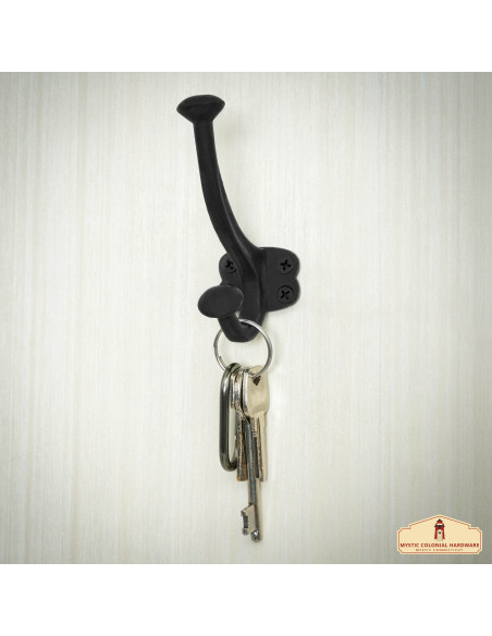 Set of 2 Cast Iron Wall Hooks,...