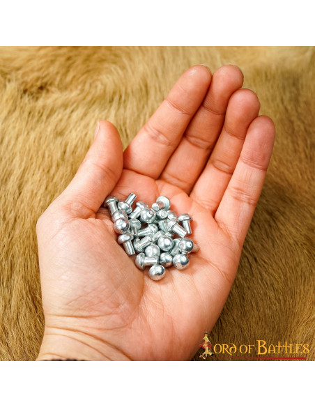 Pack of 100 mushroom head steel...