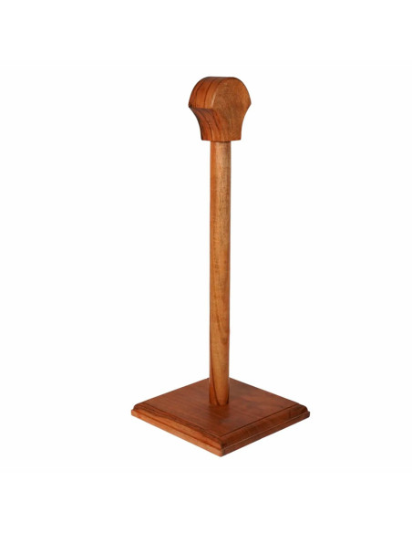 Wooden support for hanging helmets...