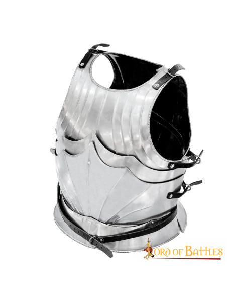 Medieval Gothic cuirass in steel,...