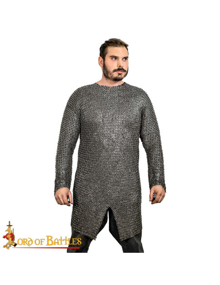 Stainless steel chain mail, riveted...