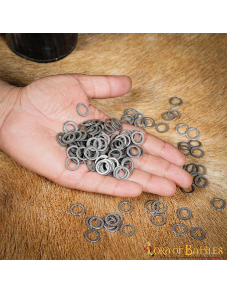 Polished Steel Solid Flat Rings, 9mm Polished Steel Solid Flat Rings, 9mm