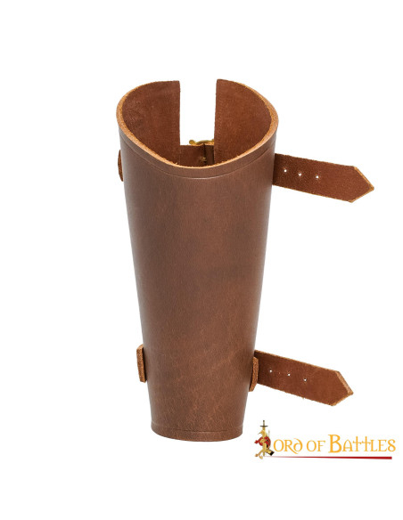 Medieval leather bracelet for archer,...