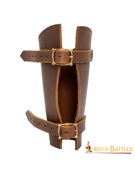 Medieval leather bracelet for archer,...