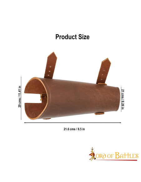 Medieval leather bracelet for archer,...