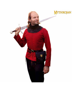 Men's Medieval Lace-Up Jacket in Red