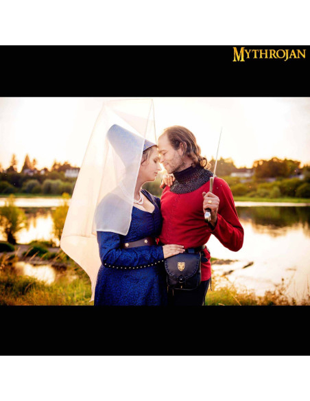 Men's Medieval Lace-Up Jacket in Red