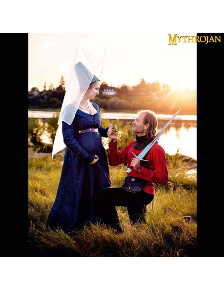 Men's Medieval Lace-Up Jacket in Red