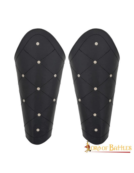 Medieval fantasy rhombus warrior bracers