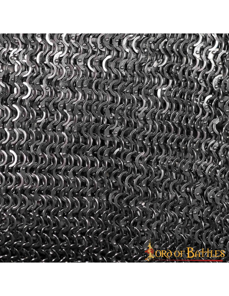 Chainmail riveted flat rings 9 mm.