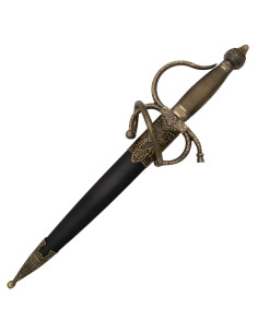 Colada del Cid medieval dagger with sheath, bronze finish 2