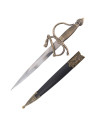 Colada del Cid medieval dagger with sheath, bronze finish