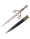 Tizona del Cid medieval dagger with sheath, bronze finish
