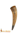 Medieval ox drinking horn made by hand