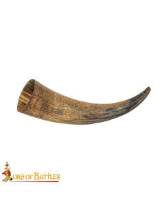 Medieval ox drinking horn made by hand 2