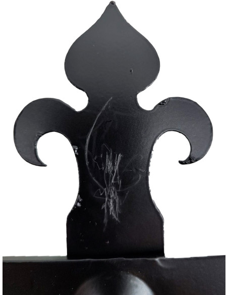 Medieval wrought iron hanger with 3...