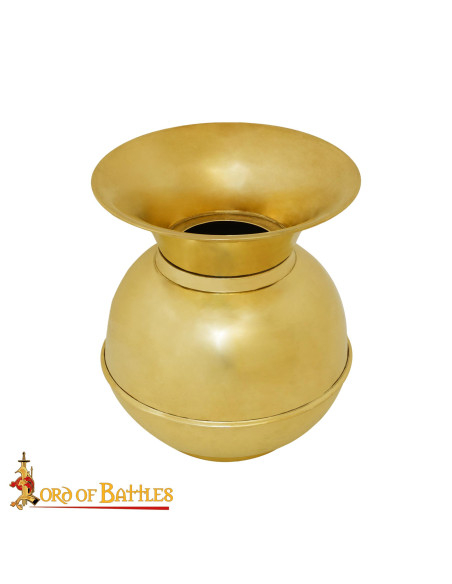 Vintage spittoon in solid brass