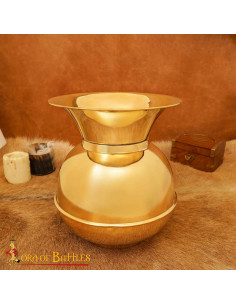 Vintage spittoon in solid brass