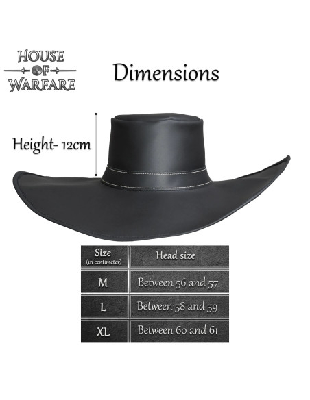 Diego Alatriste Wide Brim Hat in Brown