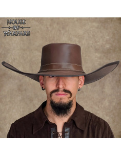 Diego Alatriste Wide Brim Hat in Brown 2