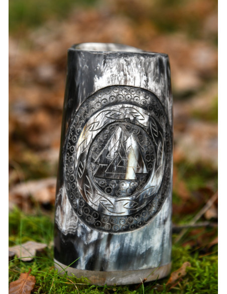 Viking Valknut jug num. 1 horn... Viking Valknut jug num. 1 horn...