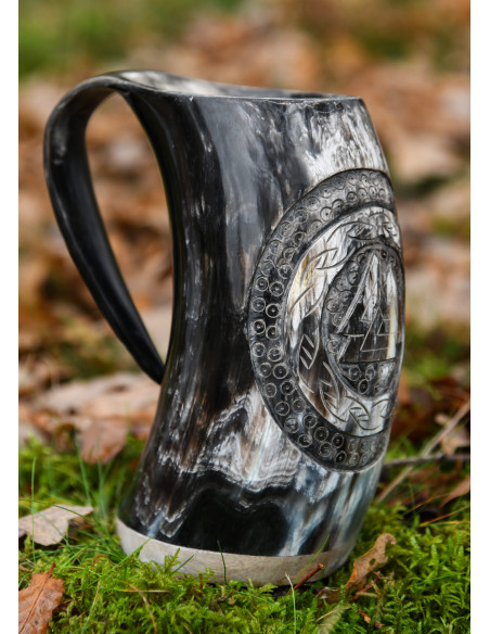 Viking Valknut jug num. 1 horn... Viking Valknut jug num. 1 horn...