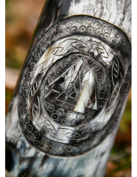 Viking Valknut jug num. 1 horn... Viking Valknut jug num. 1 horn...