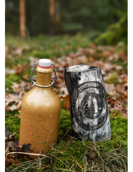 Viking Valknut jug num. 1 horn... Viking Valknut jug num. 1 horn...