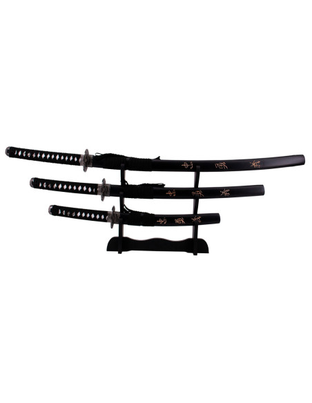 Set of 3 Last Samurai katanas, with...