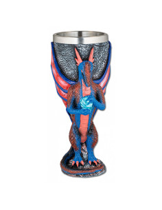 Medieval colored dragon cup (18.5 cm.)