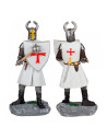 Templar knight miniature with shield and mace (18 cm.)