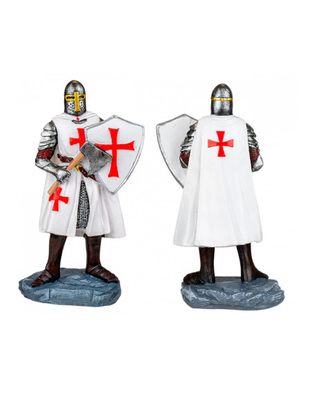 Templar knight miniature with shield...